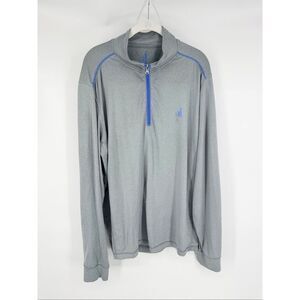 Johnnie-O JMKO1030 Prep Performance 1/4 Zip Pullover Cloudbreak Grey Size Large